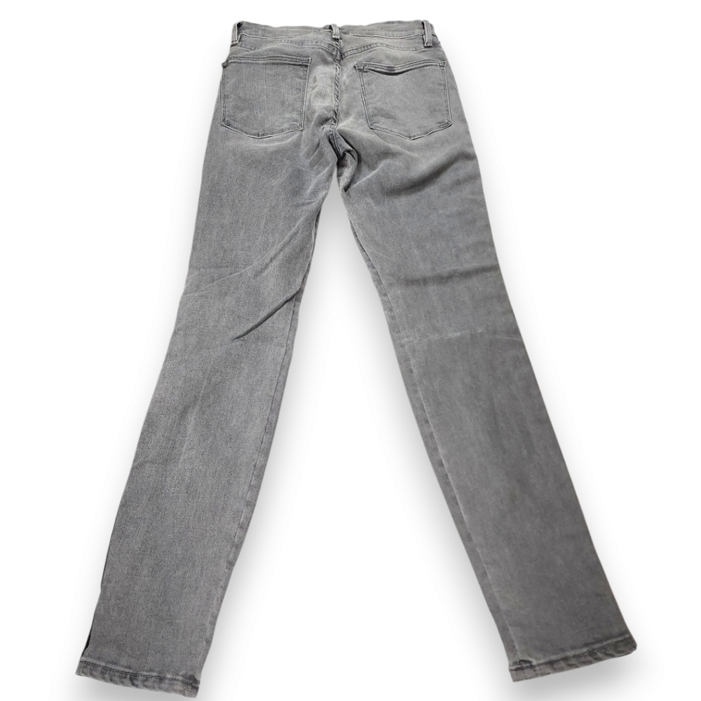 FRAME Grey Le High Skinny Velvet Tux Grimes Size 27 (28" Inseam) - Picture 7 of 17